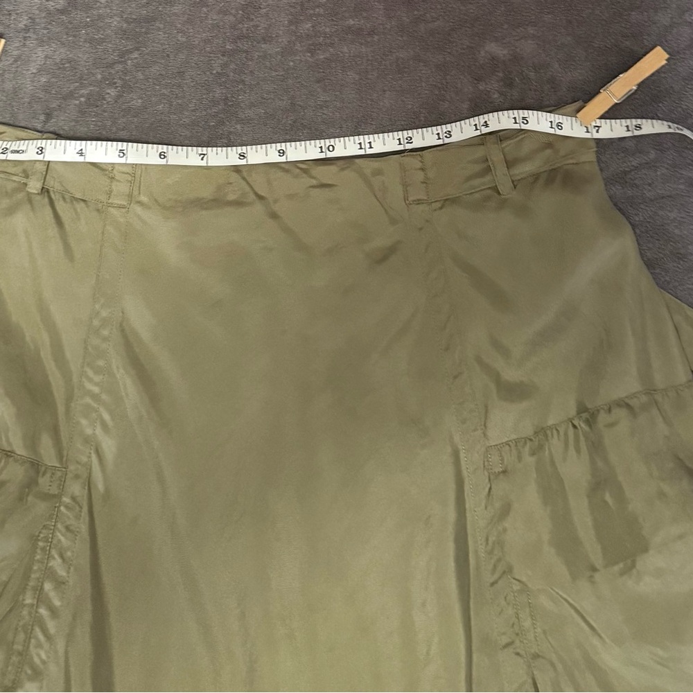 Dkny pure Asymmetrical Green Bubble Midi Skirt - Picture 10 of 16